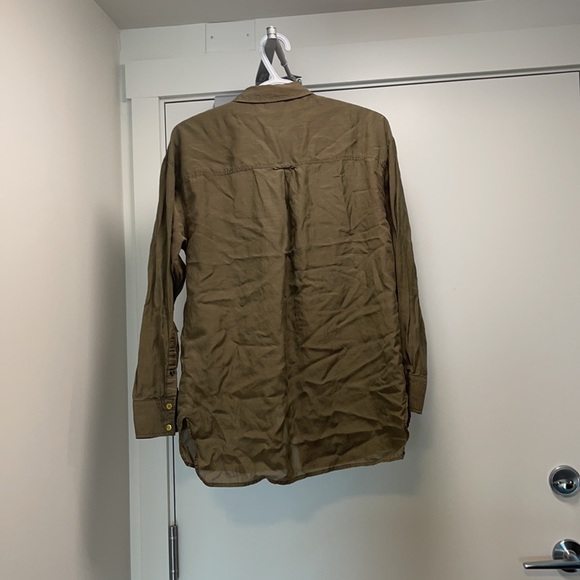 Army green button up - Picture 3 of 3
